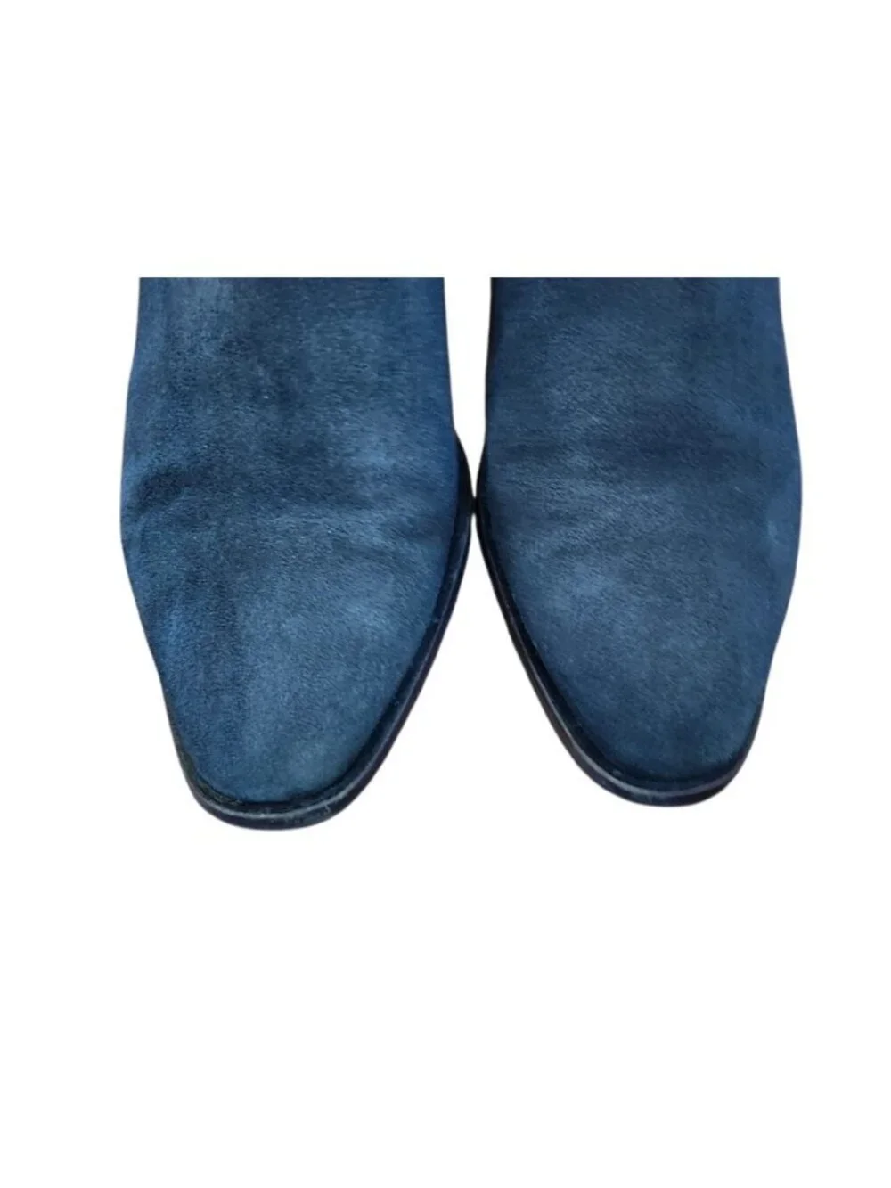 Aquatalia Italy Navy Blue Suede Ankle Boots Women’s 8 Waterproof Sock Booties